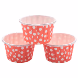 200 x Paper Cupcake Cases Muffin Candy Nut Snack Greaseproof Dessert Baking Cups Color: 3.8cm x 3cm x 5cm