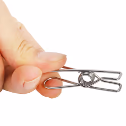 48pcs Stainless Steel Wire Clip Multifunction Clip Utility Clip Pins Hanging Clip Office Clasp