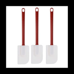 Pack of 3 heat-resistant silicone spatulas, silicone spatulas A