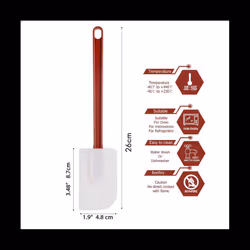 Pack of 3 heat-resistant silicone spatulas, silicone spatulas A