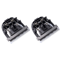 2X Black Ceramic Titanium Knife Hair Trimmer Blade Clipper Head for P2 P3 P6 P9 S1 ZP-295 ZP-293 4