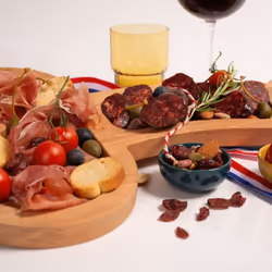 Aperitif Board, Unique Solid Wood Charcuterie Boards, Kitchen Wine Meat Cheese Platter for Bachelor Party Gift 24cm