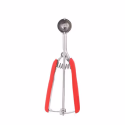3cm Ice Cream Scoop Cookie Ball Stainless Ice Cream Ball Spoon Fruits Ball Mash Potato Kitchen Tool-Red