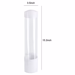 Cup Dispenser, Cup Holder Fits 3Oz - 7Oz Flat Bottom or Cone Cups Water Cups Dispenser Bathroom