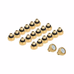 20Pcs Brass Misting Nozzles for Cooling System 0.012 Inch Water Spray Nozzle Sprinklers Misting Cooling