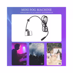 Mini Mist Maker, 12 LED Mister Fogger Water Fountain Pond Fog Machine Atomizer Air Humidifier for , Christmas