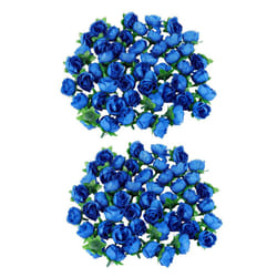 100 Artificial Roses, 3 cm Tall, Wedding Decoration, Navy Blue