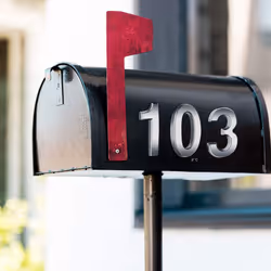 20x Self-Adhesive Door House Numbers Mailbox Numbers Street Address Numbers for Residence and Mailbox Signs, 0 to 9