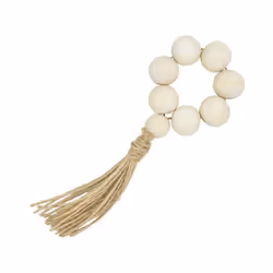 8Pcs Handmade Natural Wooden Bead Napkin Rings Holder for Weddings Party Home Hotel Decor Table Dinner Decoration