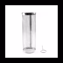 Portable Rolling Grilling Basket BBQ Net Tube Stainless Steel BBQ Cylinder Suitable for All Kinds Of Vegetables French-A