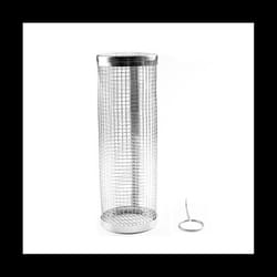 Portable Rolling Grilling Basket BBQ Net Tube Stainless Steel BBQ Cylinder Suitable for All Kinds Of Vegetables French-A