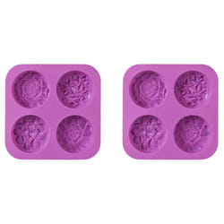 Flower Silicone Soap Molds, Homemade Soap Mold, Muffin, Pudding, Jelly, and Cheesecake