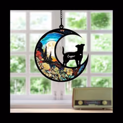 Memorial Suncatcher, Personalized with Name Date Breeds Suncatcher, Pet Loss Suncatcher, Stained Acrylic Light