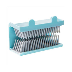 Hair Catcher, Reusable Shower Wall Hair Collector Hair Trap for Drain Protector, Silicone Hair Catcher Blue