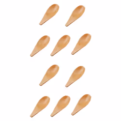 10 Pieces Mini Wooden Spoon Condiments Spoon with Short Handle,for Coffee Loose Tea Leaves Milk Powder Spice Candy,Etc