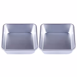 2X 4 Inch Aluminum Alloy Mousse Square Cake Mold Cake Mould Bakeware Decorating