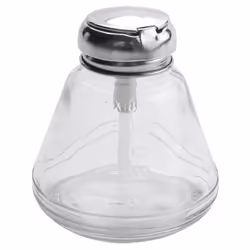 CNNOTEPAD Empty Nail Polish Dispenser Glass Push Press Bottle