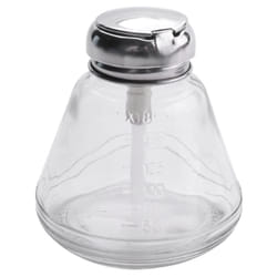 CNNOTEPAD Empty Nail Polish Dispenser Glass Push Press Bottle