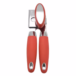 Can Opener Manual, Food Grade Stainless Steel Heavy Duty Opener with Edge, Safe and Efficient Opening