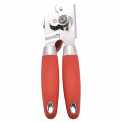 Can Opener Manual, Food Grade Stainless Steel Heavy Duty Opener with Edge, Safe and Efficient Opening