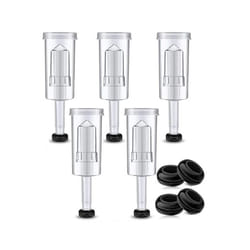 Fermentation Lids Kit,Airlock for Fermentation Air Locks with Black Grommets Airlock Bubble for Beer and Wine, Jar
