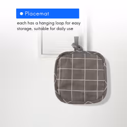 6 Pieces Cotton Pot Holders Machine Washable Heat Resistant Potholder Square Pot Holder With Hanging Loop for Cooking