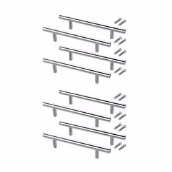 8PCS Silver Resin Tray Molds Handles Epoxy Tray Handles Hardware Stainless Steel for Silicone Serving Tray Handles