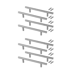 8PCS Silver Resin Tray Molds Handles Epoxy Tray Handles Hardware Stainless Steel for Silicone Serving Tray Handles