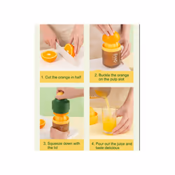 Manual Mini Portable Fruit Squeezer Capacity Machine Kitchen DIY Fruit Orange Separation Juicer Pink