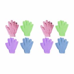 8 Pair Shower Bath Gloves Exfoliating Wash Skin Spa Massage Body Scrubber Cleaner