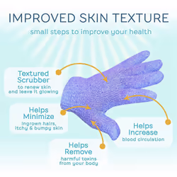 8 Pair Shower Bath Gloves Exfoliating Wash Skin Spa Massage Body Scrubber Cleaner