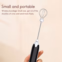 Electric Blender Mixer Egg Beater Coffee Milk Drink Food Whisk Stirrer USB Rechargeable Hand Blender
