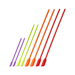 Mini Silicone Spatulas, 8 Pack Small Silicone Spatulas Last Drop Spatula Scrapers Mini Jar Scraper for Kitchen