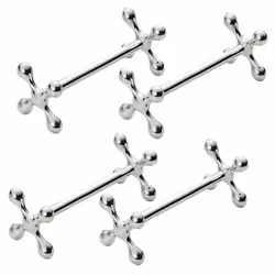 CNNOTEPAD 4 Pcs Zinc Alloy Chopsticks Stand Metal Craft Decoration