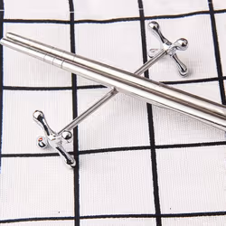 CNNOTEPAD 4 Pcs Zinc Alloy Chopsticks Stand Metal Craft Decoration