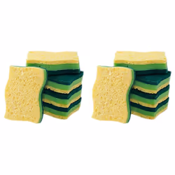 Non-Scratch Cellulose Household Kitchen Sponges, Dishes Sponge 10 Packages ,Multi-Use Dish Scrubber Sponge for Household