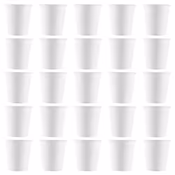 White Paper Cups, Small Disposable Bathroom, Espresso, Mouthwash Cups Dispenser, Disposable Cups,  3Oz