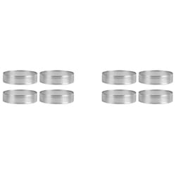 8 Pack Stainless Steel Tart Rings 2.4In,Perforated Cake Mousse Ring,Cake Ring Mold,Round Cake