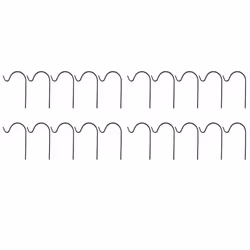20 Hanging Basket Bracket Hooks Iron Wall Hanging Hooks Curved Up Plant Hook for Hanging Bird Feeders, Lanterns