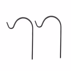 20 Hanging Basket Bracket Hooks Iron Wall Hanging Hooks Curved Up Plant Hook for Hanging Bird Feeders, Lanterns