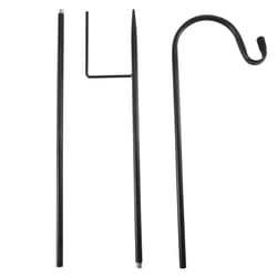 Hooks Rust Resistant Garden Stake Outdoor Metal Plant Stand Hanger Pole 120X10X1cm