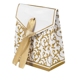 50pcs Lovely Wedding Party Gift Favors Candy Paper Boxes with Ribbons