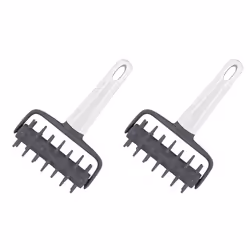 2X Pizza Needle Roller Dough Puncher Bread Needle Pizza Roller Pie Slice Bakeware Accessories