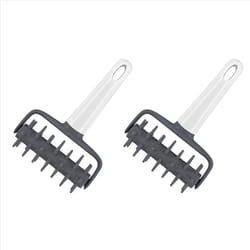 2X Pizza Needle Roller Dough Puncher Bread Needle Pizza Roller Pie Slice Bakeware Accessories