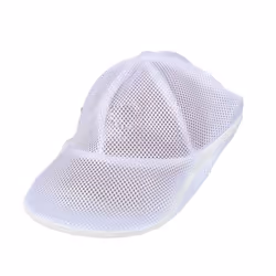 Simple Hat Wash Protector Baseball Cap Cleaner Laundry Bag Wash Hat Bag Washing Machine Mesh Bag New 2Pcs,White