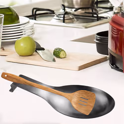 Stainless Steel Spoon Rest,Spatula Ladle Holder, Stainless Steel Utensil Spoon Rest Holder, Brushed Finish