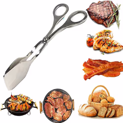 2 Pieces Kitchen Tongs Grill Tongs Pastry Tongs Serving Tongs