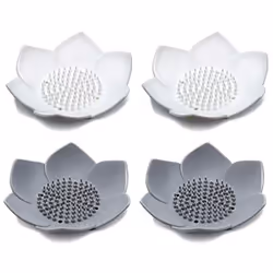 2X Soap Dish, Bar Soap Holder Case with Drain Holes, Silicone Soap Tray Saver Sponge Holder Soap Dishes