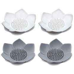 2X Soap Dish, Bar Soap Holder Case with Drain Holes, Silicone Soap Tray Saver Sponge Holder Soap Dishes
