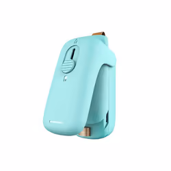 Mini Bag Sealer,2 in 1 Heat Sealer with Cutter,Bag Heat Sealer Handheld Portable Vacuum Sealers for Food Storage,Green
